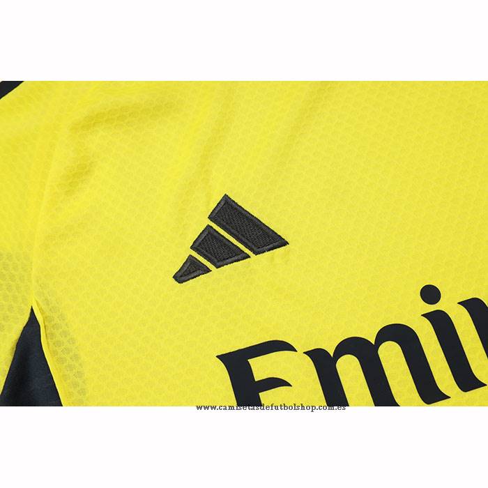Chandal del Real Madrid 25-26 Manga Corta Amarillo - Pantalon Corto
